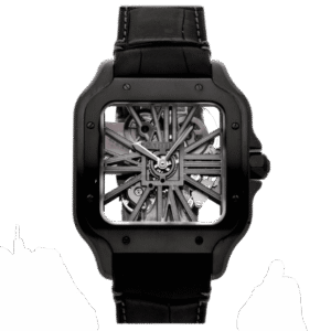 Cartier Santos Large Skeleton Black 39mm